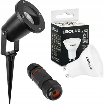 Venkovní osvětlení Solární lampa zapichovací LEDLUX černá 24 cm 1 ks