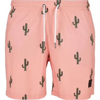 Pánské oblečení Pánské koupací šortky Urban Classics Pattern Swim Shorts - cactus aop L