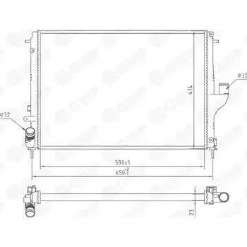 Chladič motoru QWP Chladič vody QWP WRA162