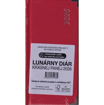 Diář Lunárny diár Krásnej panej 2026