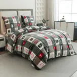 Mikroplyšové povlečení CHRISTMAS SOCKS zelené Rozměr povlečení: 70 x 90 cm | 140 x 220 cm