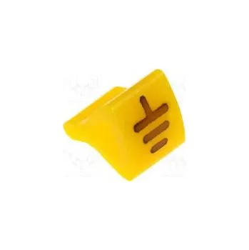 Kabelové značky pro kabely a vodiče Symbol štítku uzemnění