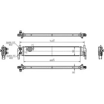 Chladič motoru QWP Chladič vody QWP WRA269