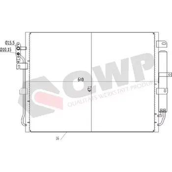Výparník klimatizace QWP Kondenzátor klimatizace QWP WAC365