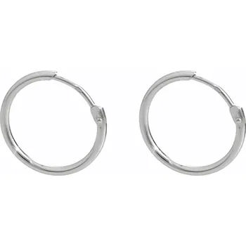 Módní doplněk JSB bijoux s.r.o. Stříbrné náušnice silnější kreole bez krystalů (Stříbro 925/1000)