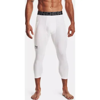Pánské legíny Pánské sportovní legíny Under Armour UA HG Armour 3/4 Legging-WHT - bílé Velikost: M