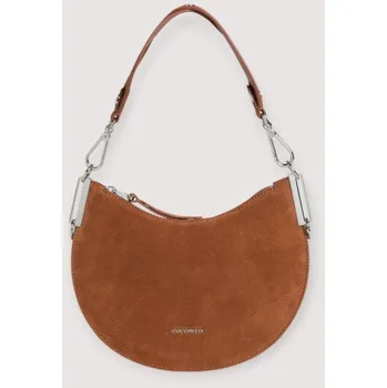 Kabelka COCCINELLE SUN UP SUEDE SEMIŠOVÁ KABELKA COGNAC SS26