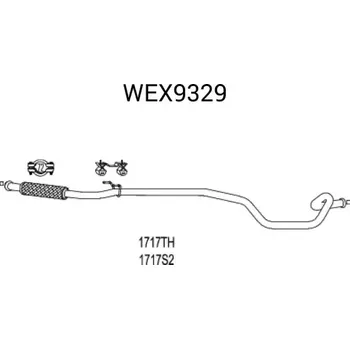 Výfuková trubka QWP Výfuková trubka QWP wex9329