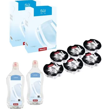 Pračka Miele SET 6x Miele PowerDisk + 2x Miele Sůl do myčky 1,5 kg + 2x Miele Leštidlo do myčky 500 ml