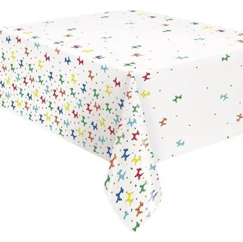 Jednorázový ubrus Unique Ubrus plastový Balonkoví pejsci 137 x 213 cm