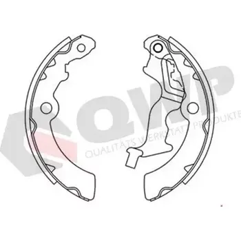 Brzdová čelist QWP Sada brzdových čelistí QWP WBS358