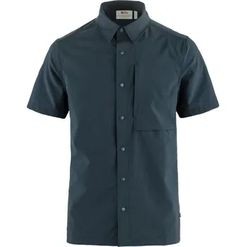 Pánská košile košile pánská letní FJÄLLRÄVEN High Coast Pack Shirt SS M Dark Navy - XS
