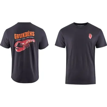 Rybářské oblečení Tričko GRUNDÉNS Support Lobstermen - Black - Vel. M