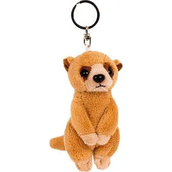 Hračka Teddies Surikata plyš přívěsek plyš 5x10cm hnědá 0m+