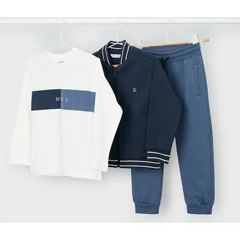 Chlapecké oblečení Chlapecká 3 dílná tepláková souprava tmavě modrá Mayoral 4810 Velikost: 8 let (128 cm)