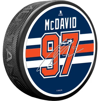 Puk Mustang Puk Edmonton Oilers NHL Replica Signature - Connor McDavid