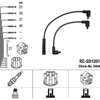 Zapalovací kabel Sada kabelů pro zapalování, 5404