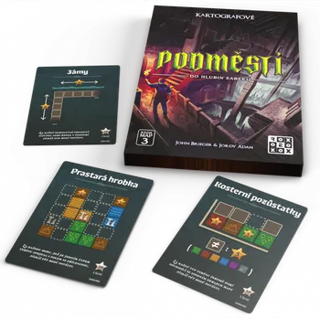 Desková hra REXhry Kartografové: Sada map 3 - Podměstí: Do hlubin Sabeku