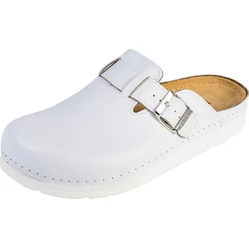 Pánské pantofle Buxa Pánské kožené pantofle BZ420 - bílá Velikost: 42