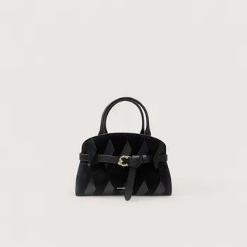 Kabelka COCCINELLE SABINE N.GEO.PA KOŽENÁ KABELKA NOIR/NOIR AW25