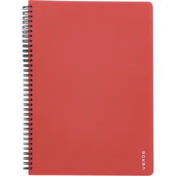 Blok Oxybag Twin wire blok A4 PP VERDE cihlová