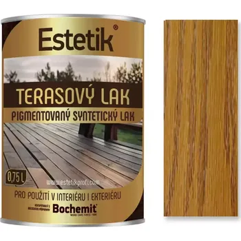 barva a nátěr na dřevo Estetik terasový lak ořech 2,5L