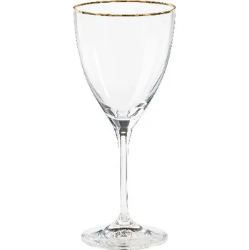 Sklenice Sklenice na víno 0,25L SENSA, čirá se zlatým okrajem (balení)|Casafina by Costa Nova