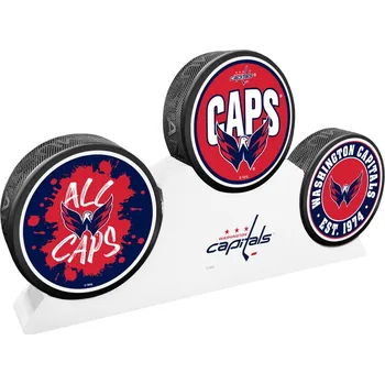 Puk Mustang Puk Washington Capitals NHL 3 Puck Podium Set
