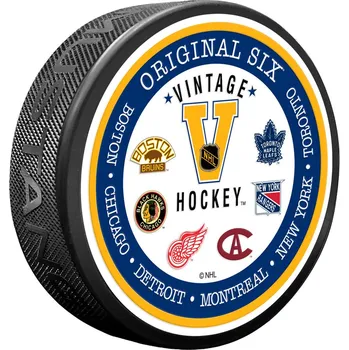 Puk Mustang Puk NHL VINTAGE Textured Hockey puck - Original 6