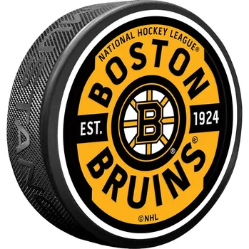 Puk Mustang Puk Boston Bruins NHL Gear Textured Puck