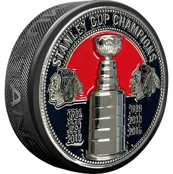 Puk Mustang Puk Chicago Blackhawks NHL Ultra 3D Stanley Cup Medallion