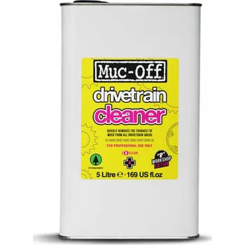 Cyklistické mazivo Muc-Off Drivetrain Cleaner 5 l (MUC-OFF BIO DRIVETRAIN CLEANER 5L WORKSHOP - Silný bio čistič na řetězy)