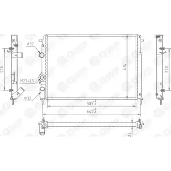Chladič motoru QWP Chladič vody QWP WRA203