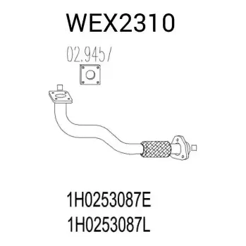 Výfuková trubka QWP Výfuková trubka QWP WEX2310
