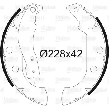 Brzdová čelist VALEO Sada brzdových čelistí VA 562059