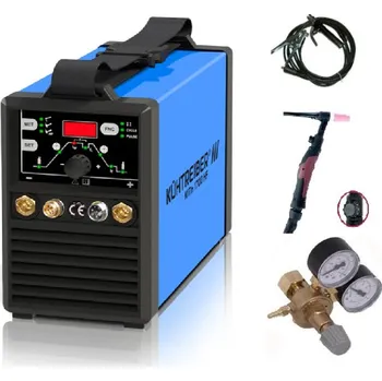 Svářečka Kühtreiber Invertor KITin 1700 HF +Svářecí hořák KTB 17 4m - 35-50 s tlačítkem pro HF+Svařovací kabely 25/5m - 35-50 Guma+Redukční