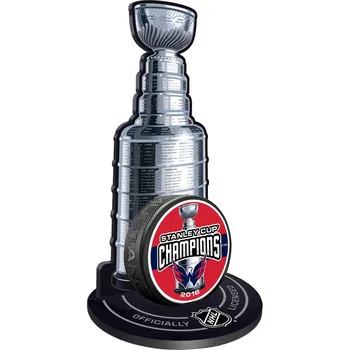 Puk Mustang Puk Washington Capitals NHL Stanley Cup Champions Puck Stand