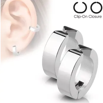 Náušnice Náušnice steel clip-on closure