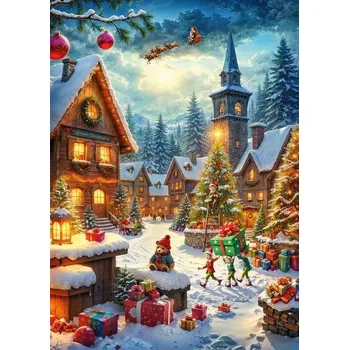 Puzzle Puzzle Cherry Pazzi Santovi pomocníci, 1000 dílků + k objednávce puzzle zdarma