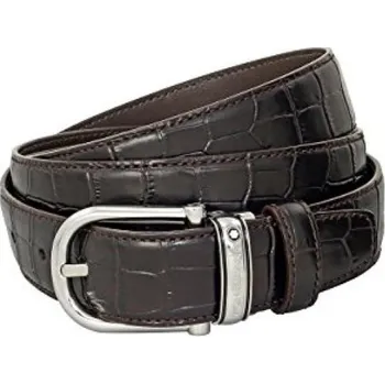 Opasek MONTBLANC - Croco brown 30 mm - Pánský opasek