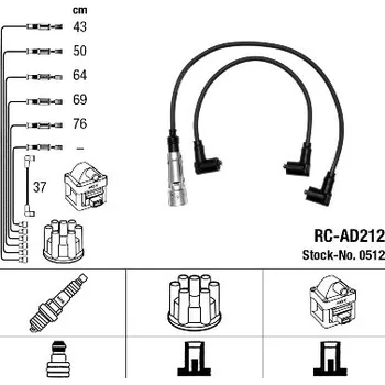 Zapalovací kabel Sada kabelů pro zapalování, 0512