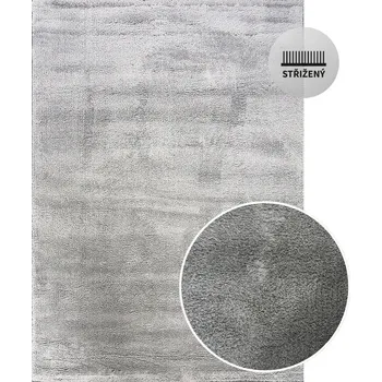 Koberec Kusový koberec Berfin MICROSOFTY 8301 Light grey Rozměr: 80x150 cm
