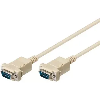 Kabel do PC MicroConnect sériový kabel RS-232, D-SUB 9-pin (M) - D-SUB 9-pin (M) 3m bílá (SCSEHH3)