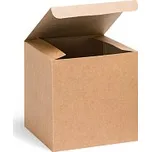 Dárková krabice hnědá 140x140x140mm, 10 ks