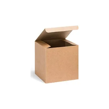 Dárková krabička Dárková krabice hnědá 140x140x140mm, 10 ks