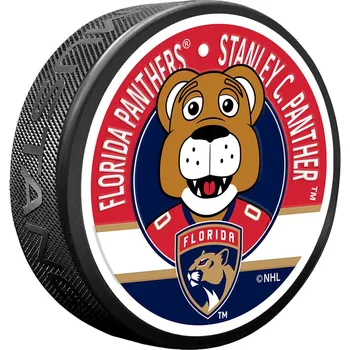 Puk Mustang Puk Florida Panthers NHL Stanley C Mascot Textured Puck