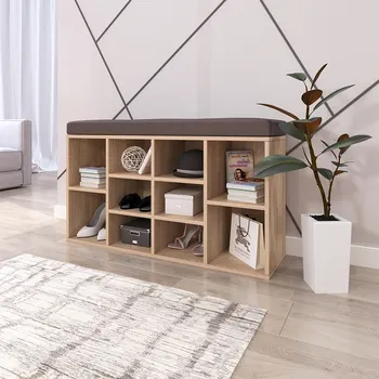 Botník Slevadoma Botník s lavicí GAVIN dub sonoma