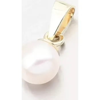 Šperk Dámský přívěsek žluté zlato 585 perly 352P-130099