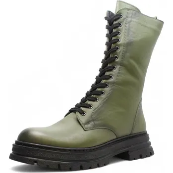 Dámská zimní obuv DÁMSKÉ KOTNÍKOVÉ BOTY KLOP 197-3535-03 ZELENÁ Barva: Zelená, Velikost: 38