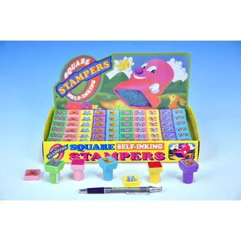 Dětské razítko Wiky Razítka zvířátka 2,5x2,5cm asst 10 druhů (1 ks)